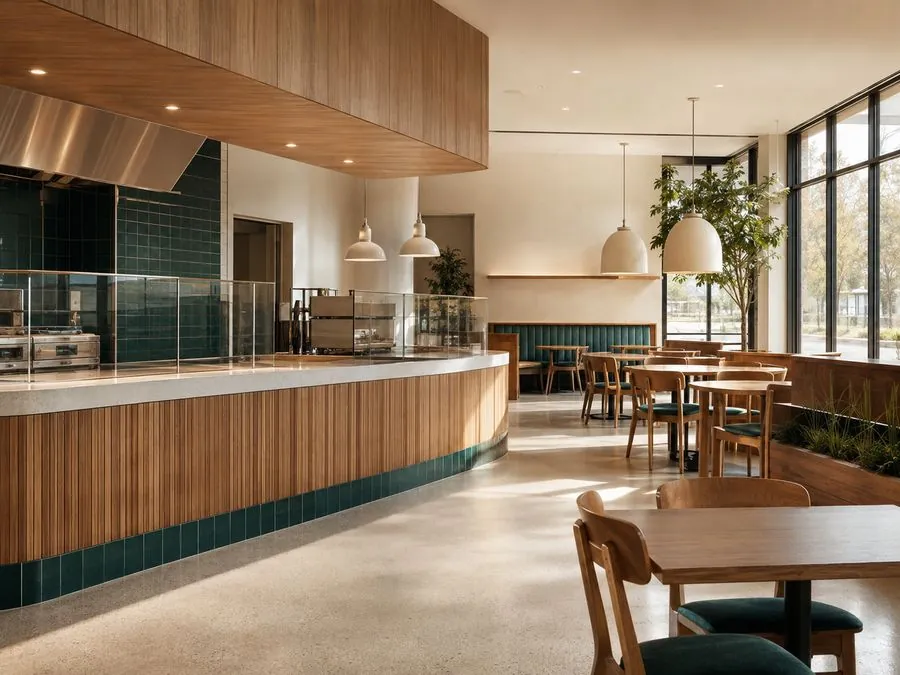 Modern fast-casual restaurant interior
